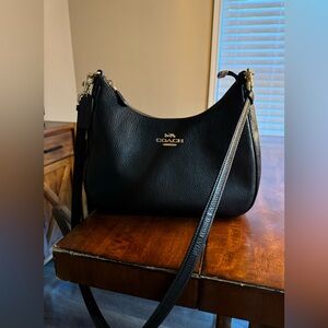 coach black teri hobo bag